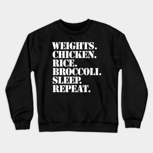 Eating Healthy is how you get fit Crewneck Sweatshirt